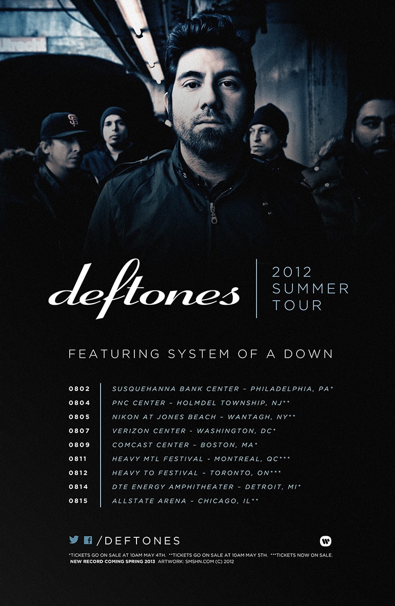 deftones tour 2013