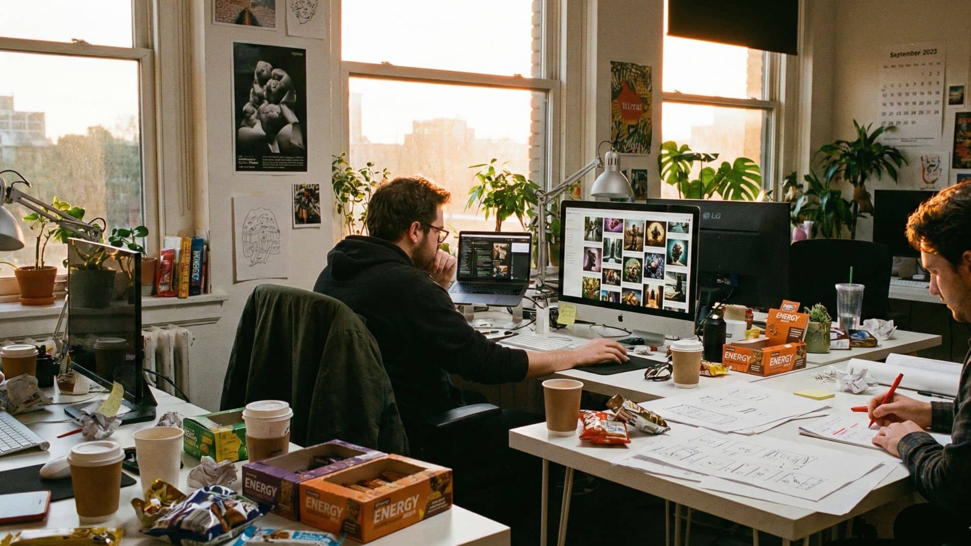 professional using tablet ai office workflow