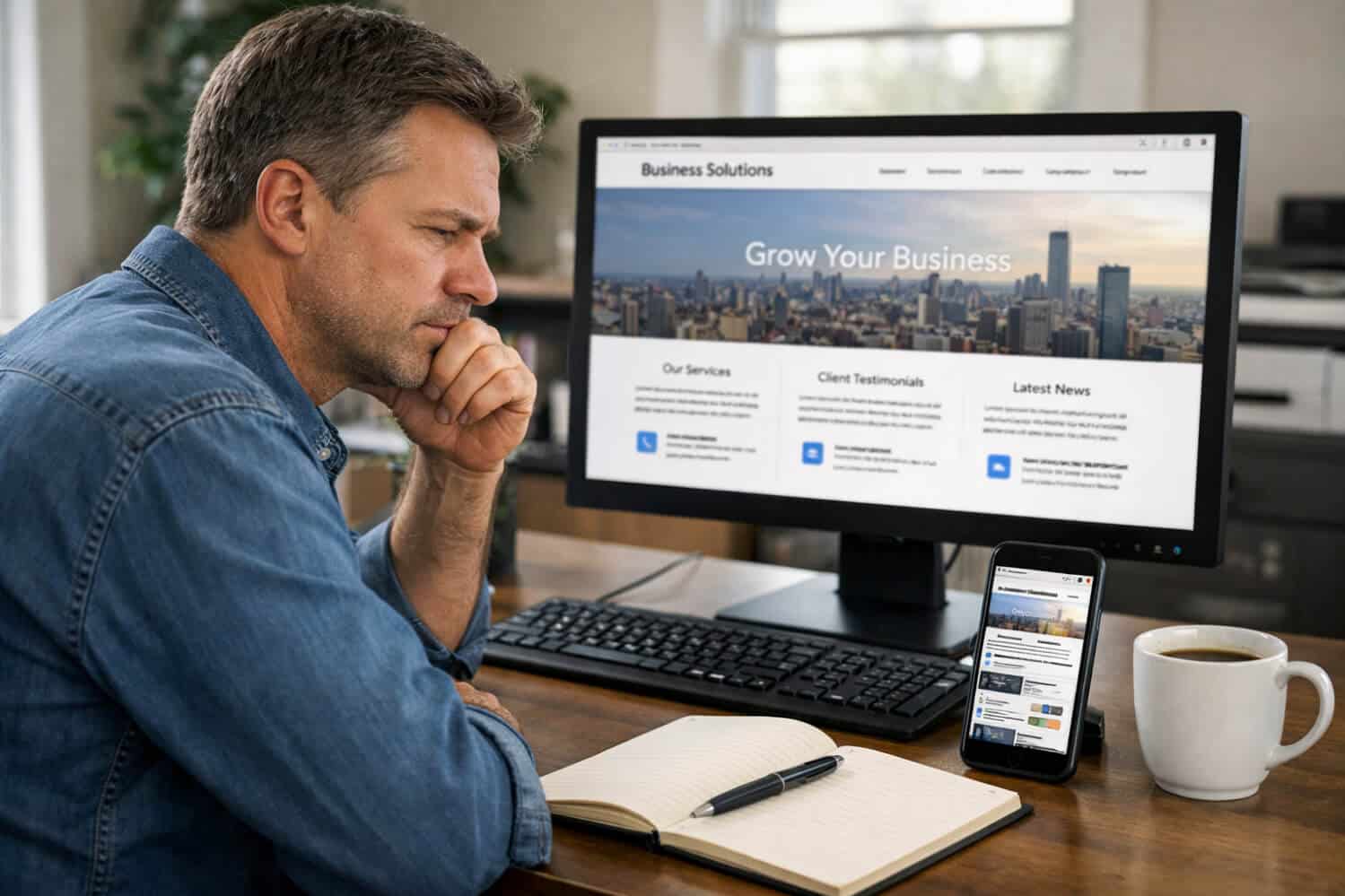 responsive design ensuring your website looks great on any device